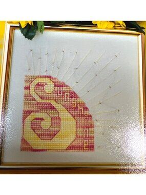 Sunshine Cross-Stitch Pattern By Ever So Little #2 Floral-Themed Design